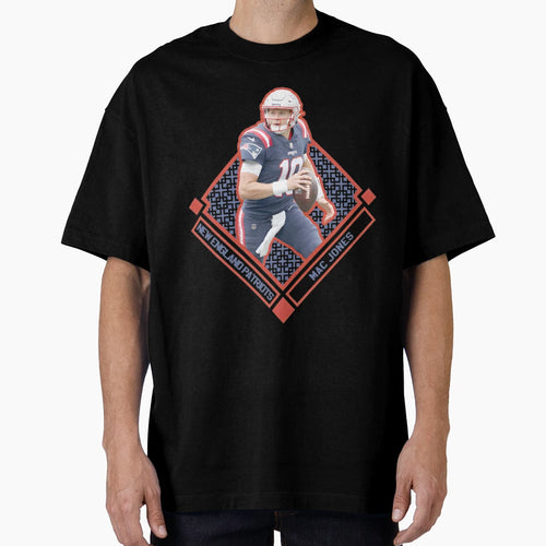Mac Jones Patriot Power Diamond T-Shirt - Minimalist Print Men Women - T-Shirt, Sweatshirt, Hoodie