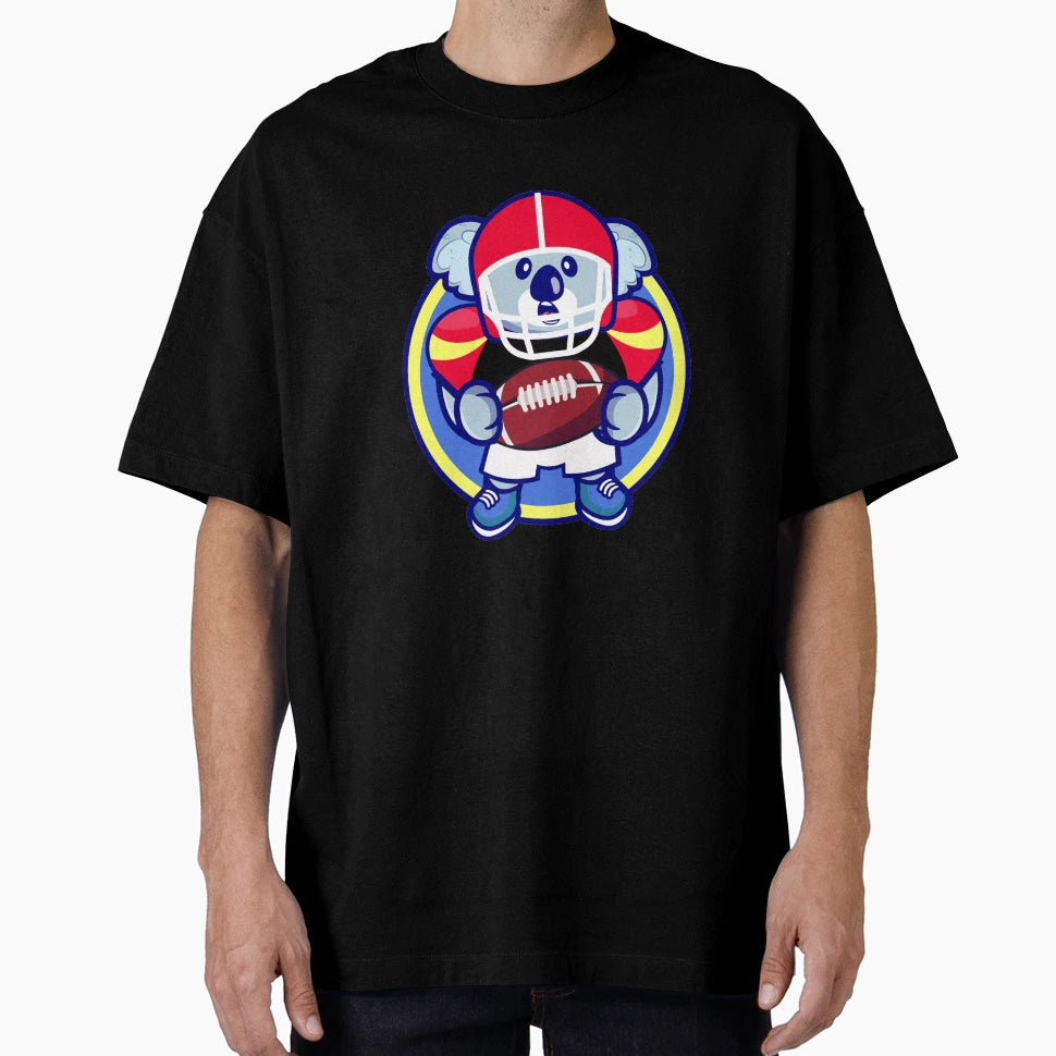 American Football Koala I Funny Animals T-Shirt - Unique Graphic Men Women - T-Shirt, Sweatshirt, Hoodie
