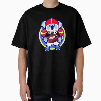 American Football Koala I Funny Animals T-Shirt - Unique Graphic Men Women - T-Shirt, Sweatshirt, Hoodie