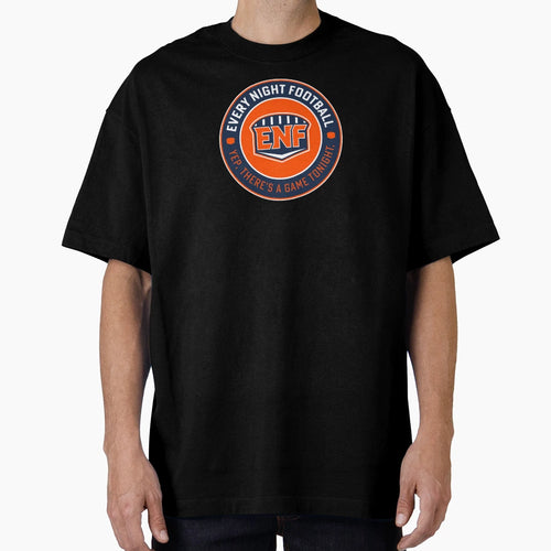 Every Night Football Circular Slogan Navy T-Shirt - Novelty Apparel Unisex - T-Shirt, Sweatshirt, Hoodie