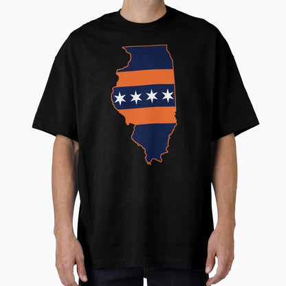 Illinois Chicago Flag Bears T-Shirt - Streetwear Style Men Women - T-Shirt, Sweatshirt, Hoodie