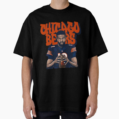 CW Chicago Bears Orange Graffiti Text T-Shirt - Streetwear Style Men Women - T-Shirt, Sweatshirt, Hoodie