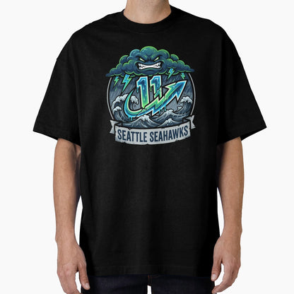 Seahawks 11 Fierce Electric Lightning T-Shirt - Graphic Print Unisex - T-Shirt, Sweatshirt, Hoodie