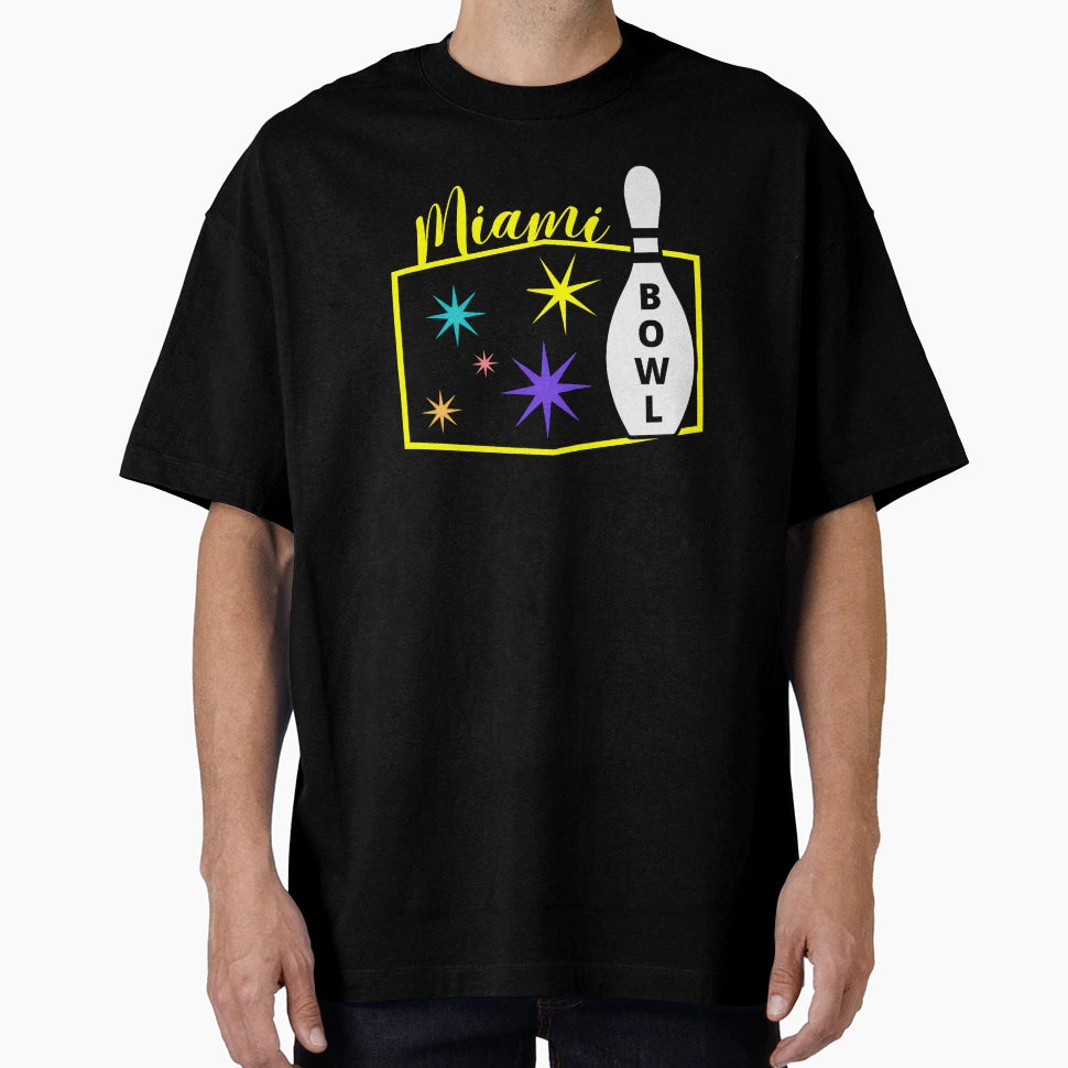 Miami Bowling T-Shirt - Unique Graphic for Adults - T-Shirt, Sweatshirt, Hoodie