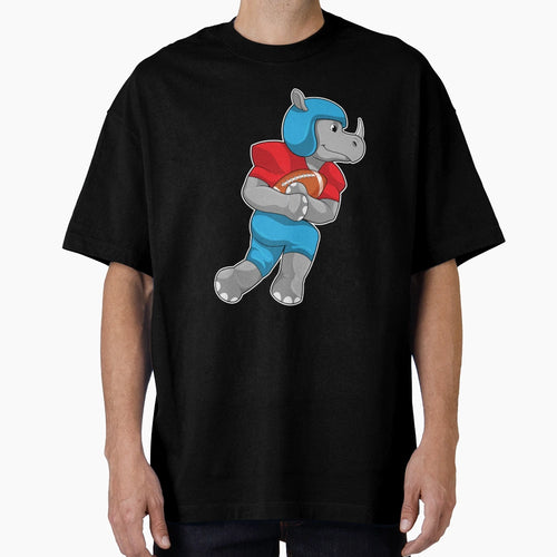 Rhino Football Sports T-Shirt - Custom Art Print for Adults - T-Shirt, Sweatshirt, Hoodie