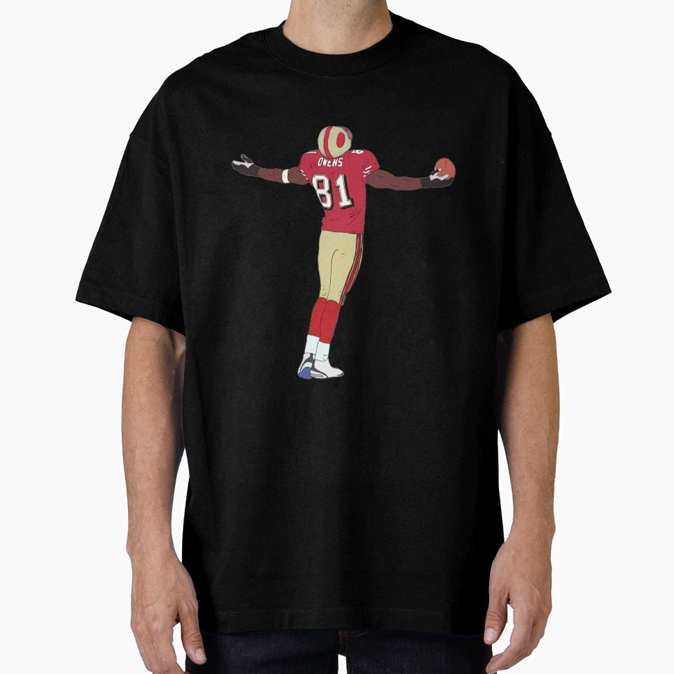 Terrel Owens Football American Player T-Shirt - Minimalist Print for Adults - T-Shirt, Sweatshirt, Hoodie