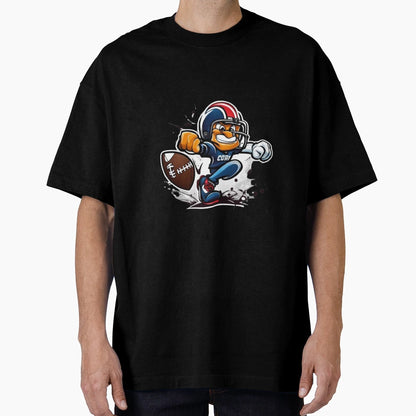 Football Cartoon Character T-Shirt - Casual Everyday Wear for Adults - T-Shirt, Sweatshirt, Hoodie