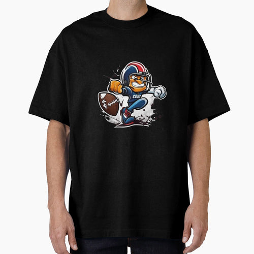 Football Cartoon Character T-Shirt - Casual Everyday Wear for Adults - T-Shirt, Sweatshirt, Hoodie