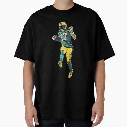 DA Green Bay Wide Receiver Bold Cartoon T-Shirt - Minimalist Print Unisex - T-Shirt, Sweatshirt, Hoodie