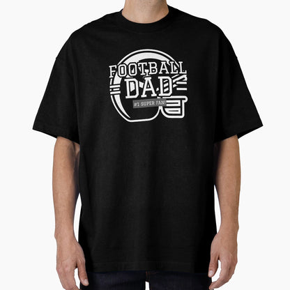 Football Dad 1 Super Fan T-Shirt - Trendy Graphic for Adults - T-Shirt, Sweatshirt, Hoodie