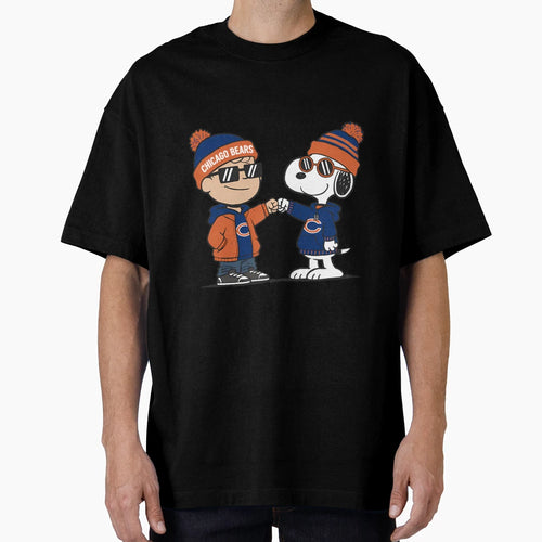 Snoopy And Charlie Brown Chicago T-Shirt - Streetwear Style for Adults - T-Shirt, Sweatshirt, Hoodie