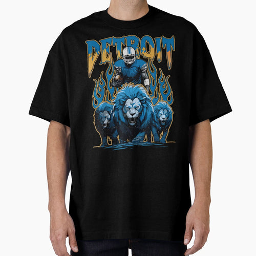 Football Detroit Lions T-Shirt - Custom Art Print for Adults - T-Shirt, Sweatshirt, Hoodie