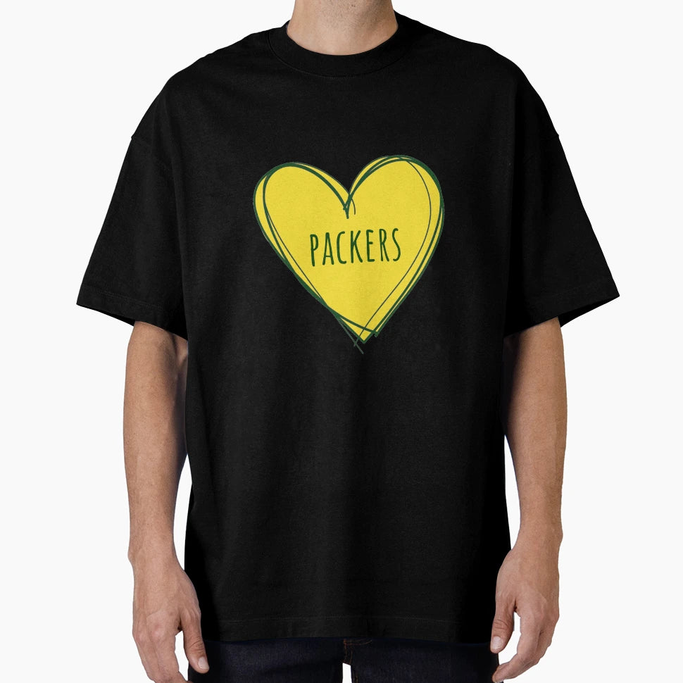 Packers Heart T-Shirt - Streetwear Style Unisex - T-Shirt, Sweatshirt, Hoodie