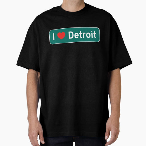 I Love Detroit T-Shirt - Casual Everyday Wear for Adults - T-Shirt, Sweatshirt, Hoodie