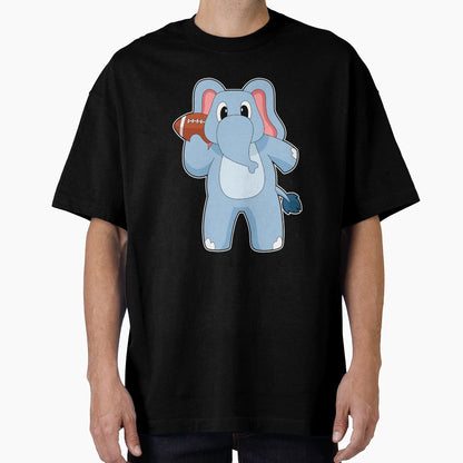 Elephant American Football T-Shirt - Novelty Apparel Men Women - T-Shirt, Sweatshirt, Hoodie