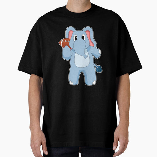 Elephant American Football T-Shirt - Novelty Apparel Men Women - T-Shirt, Sweatshirt, Hoodie