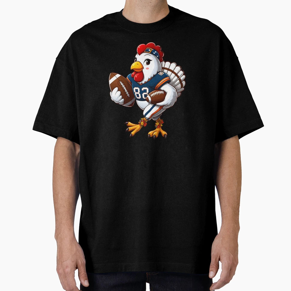Thanksgiving Football Turkey T-Shirt - Unique Graphic Men Women - T-Shirt, Sweatshirt, Hoodie