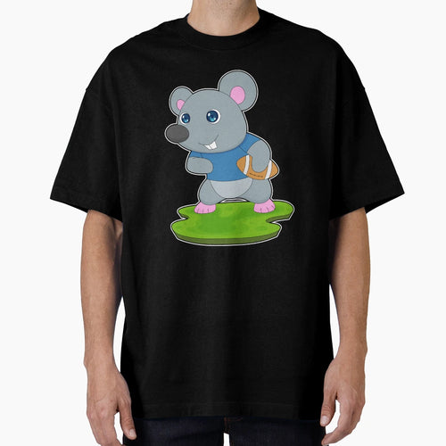 Mouse American Football Sports T-Shirt - Novelty Apparel for Adults - T-Shirt, Sweatshirt, Hoodie