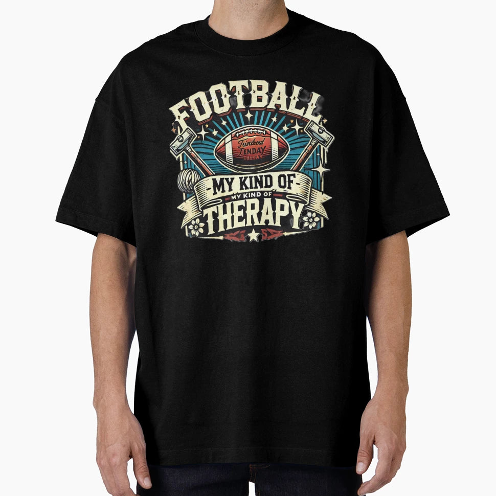 Football Therapy T-Shirt - Novelty Apparel Unisex - T-Shirt, Sweatshirt, Hoodie