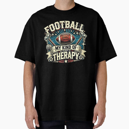 Football Therapy T-Shirt - Novelty Apparel Unisex - T-Shirt, Sweatshirt, Hoodie