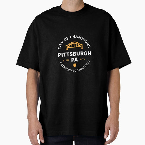Pittsburgh Badge T-Shirt - Custom Art Print for Adults - T-Shirt, Sweatshirt, Hoodie