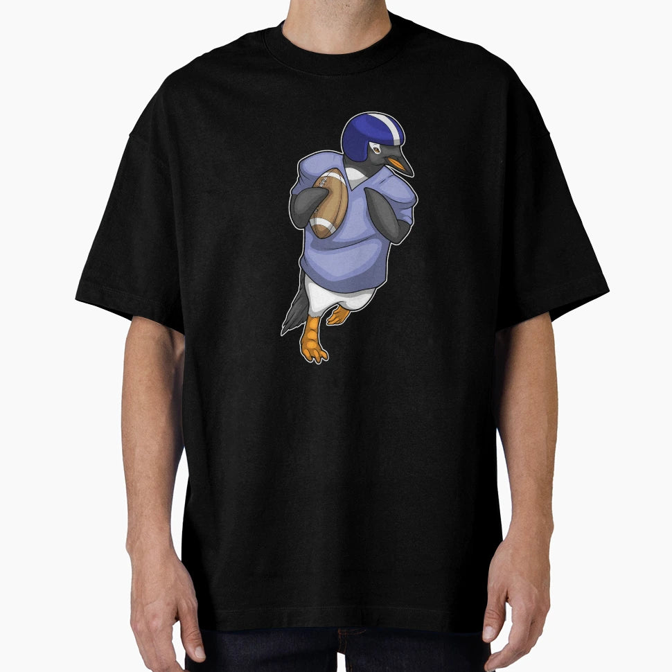 Penguin Football Sports T-Shirt - Custom Art Print Men Women - T-Shirt, Sweatshirt, Hoodie