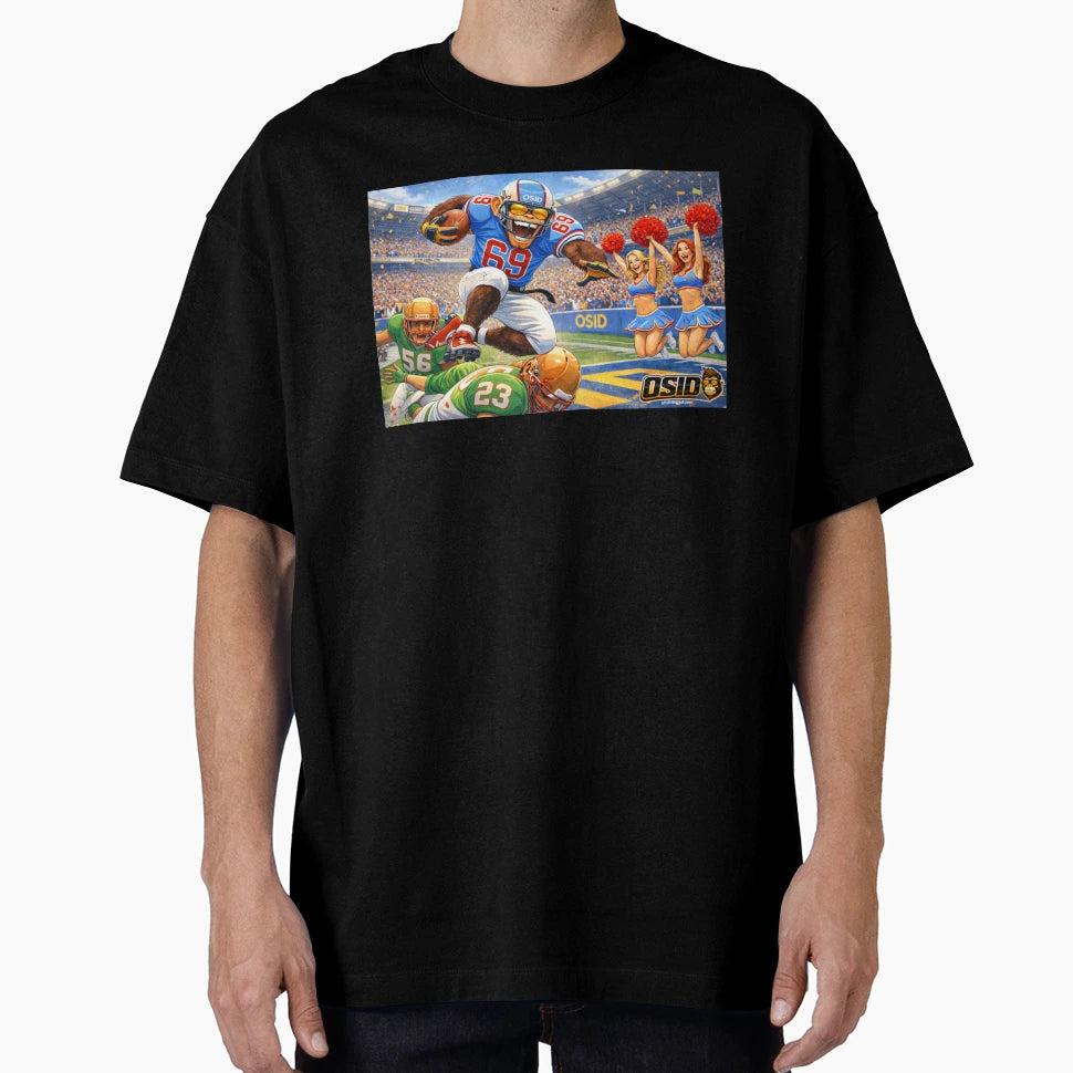 Osid Game Breaker Mayhem Monkey Football Run T-Shirt - Graphic Print Unisex - T-Shirt, Sweatshirt, Hoodie