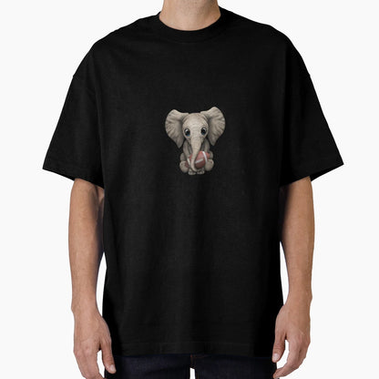 Elephant Playing Football T-Shirt - Fun Novelty Design Unisex - T-Shirt, Sweatshirt, Hoodie