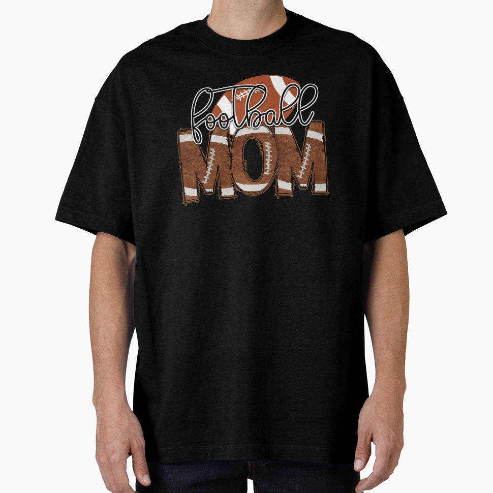 American Football Mom Leopard Cheetah T-Shirt - Trendy Graphic Unisex - T-Shirt, Sweatshirt, Hoodie