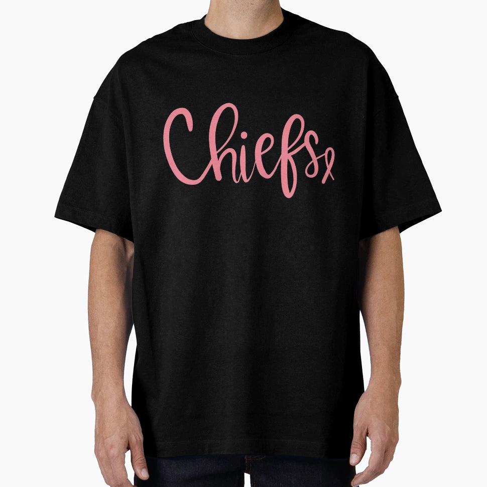 Chiefs Breast Cancer Awareness T-Shirt - Casual Everyday Wear for Adults - T-Shirt, Sweatshirt, Hoodie