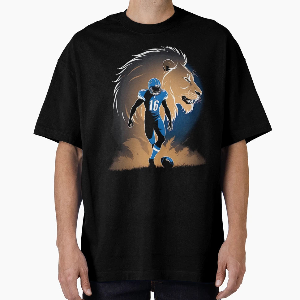Football Detroit Lions T-Shirt - Custom Art Print for Adults - T-Shirt, Sweatshirt, Hoodie