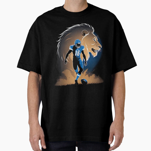 Football Detroit Lions T-Shirt - Custom Art Print for Adults - T-Shirt, Sweatshirt, Hoodie