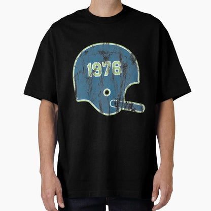 1976 Football Helmet T-Shirt - Aesthetic Graphic for Adults - T-Shirt, Sweatshirt, Hoodie