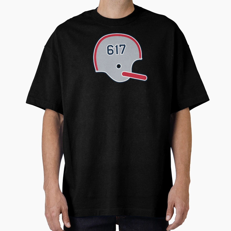New England Patriots 617 Helmet T-Shirt - Streetwear Style Unisex - T-Shirt, Sweatshirt, Hoodie