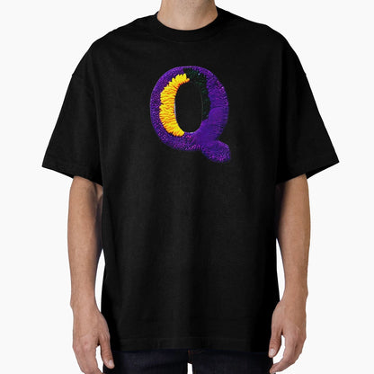 Letter Q Monogram Typography Collage Abc T-Shirt - Trendy Graphic Unisex - T-Shirt, Sweatshirt, Hoodie