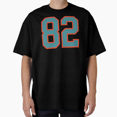 82 Number Aqua Orange Lucky Sports Eighty T-Shirt - Unique Graphic Unisex - T-Shirt, Sweatshirt, Hoodie