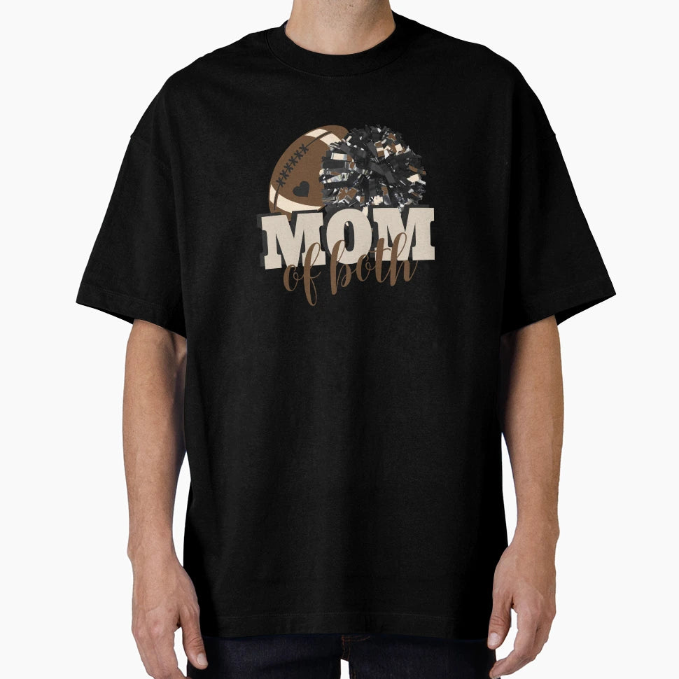Football Player And Cheerleader Mom T-Shirt - Streetwear Style for Adults - T-Shirt, Sweatshirt, Hoodie