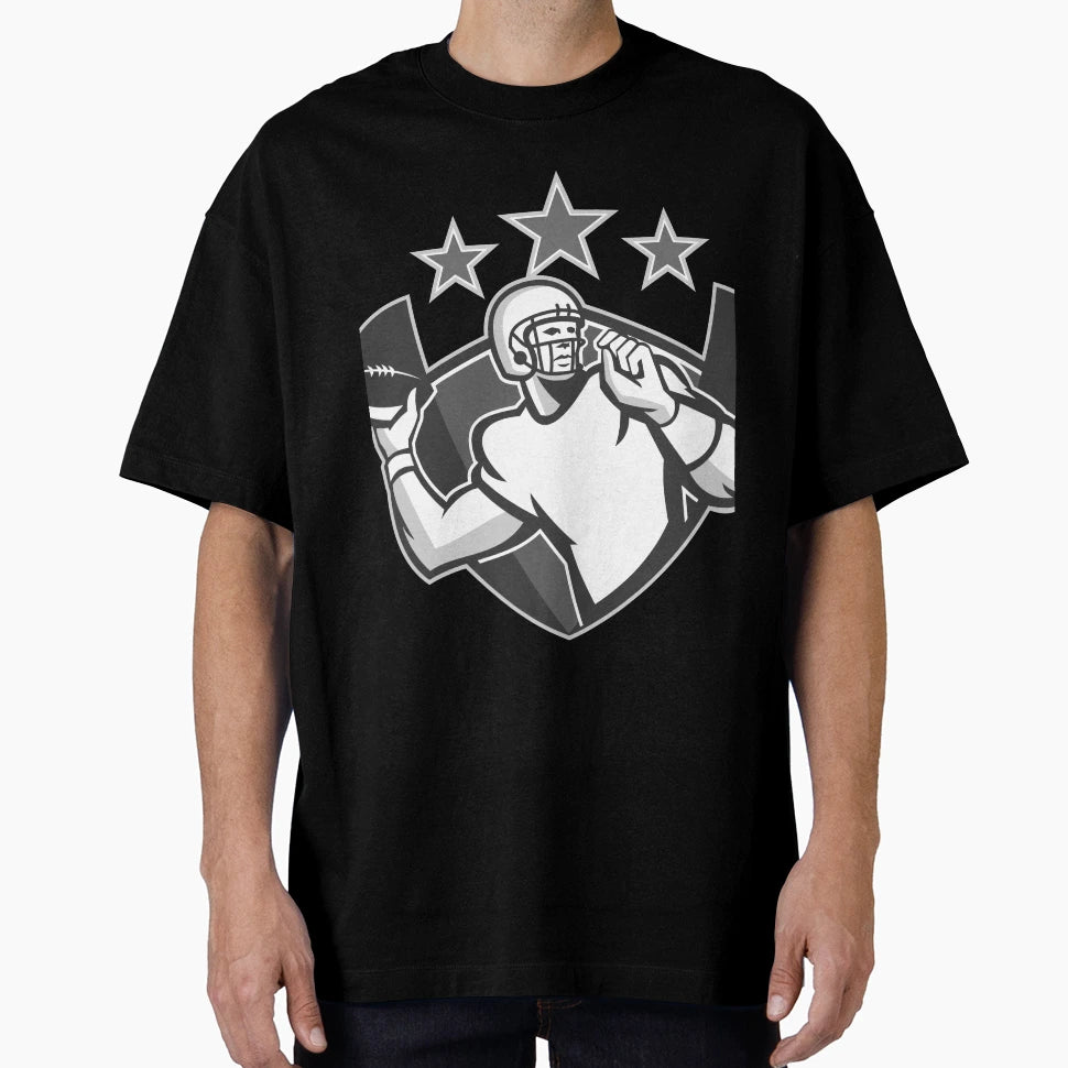 American Gridiron Football Throw T-Shirt - Aesthetic Graphic for Adults - T-Shirt, Sweatshirt, Hoodie