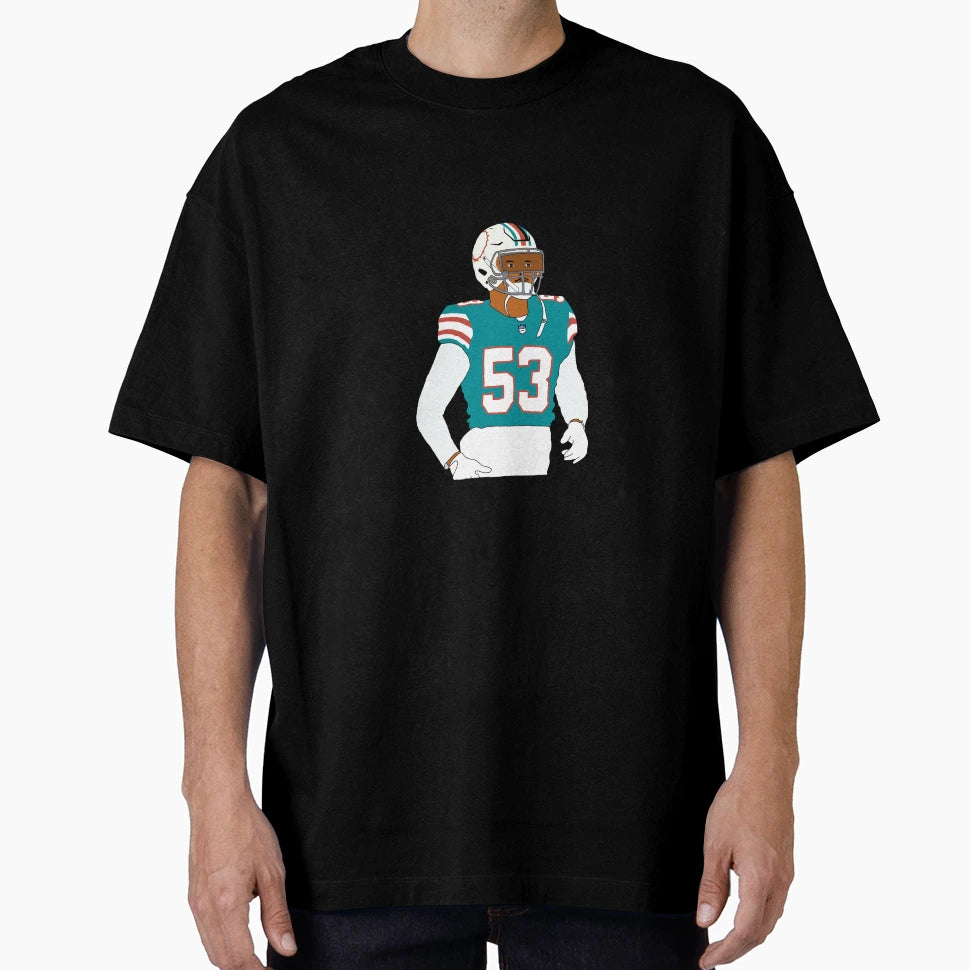 Miami Dolphins Kyle Van Noy T-Shirt - Unique Graphic for Adults - T-Shirt, Sweatshirt, Hoodie