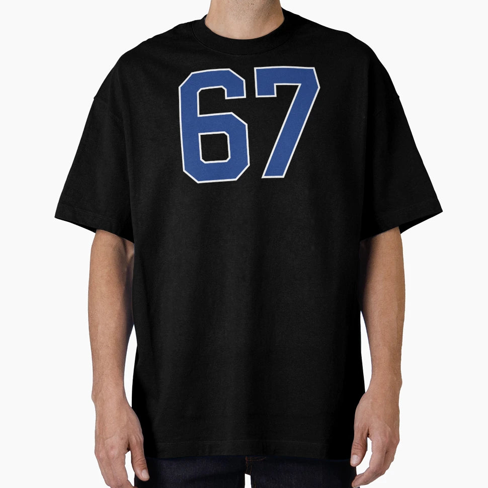 Number 67 Lucky Sports Jersey Sixty T-Shirt - Fun Novelty Design Men Women - T-Shirt, Sweatshirt, Hoodie