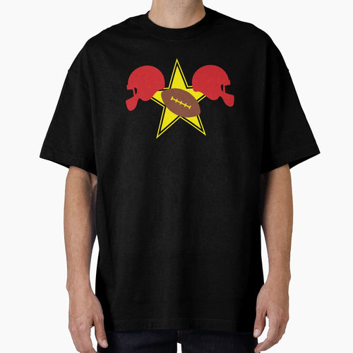 American Football Grid Iron Helmets T-Shirt - Custom Art Print for Adults - T-Shirt, Sweatshirt, Hoodie