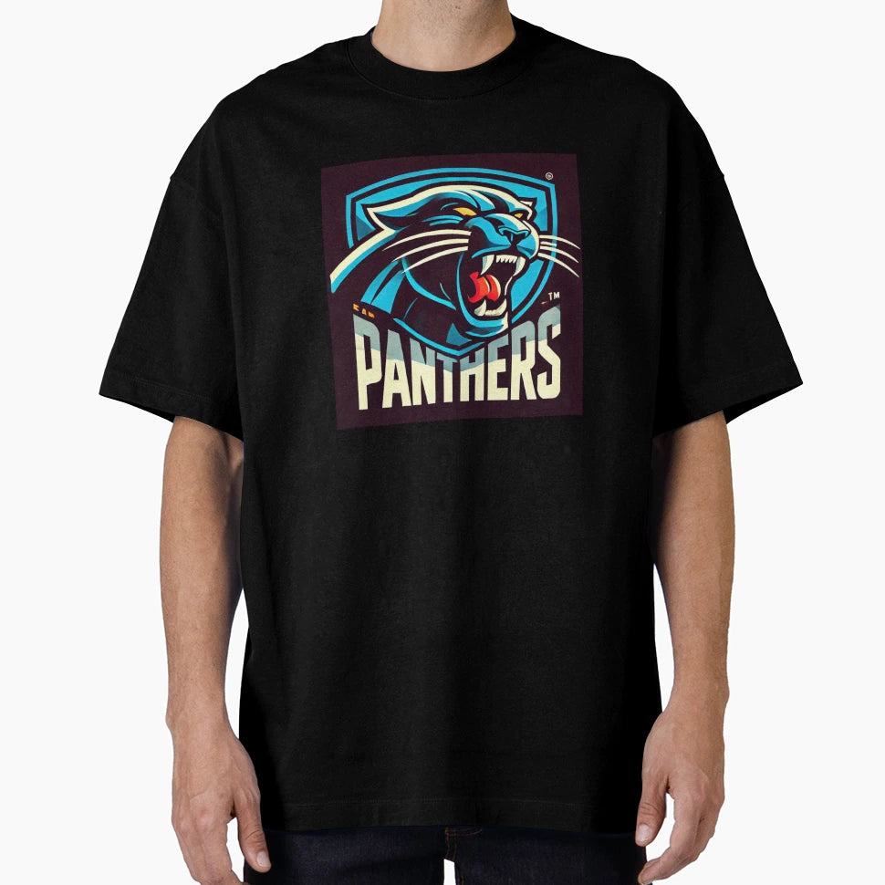 Panthers Fans Assemble Here T-Shirt - Casual Everyday Wear for Adults - T-Shirt, Sweatshirt, Hoodie