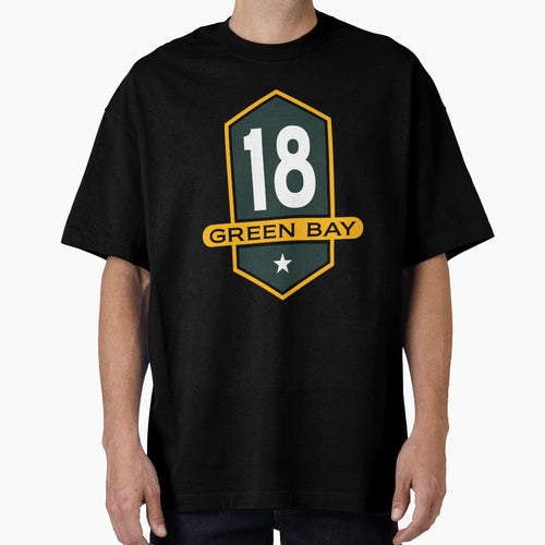 Green Bay 18 Emblem T-Shirt - Fun Novelty Design Unisex - T-Shirt, Sweatshirt, Hoodie