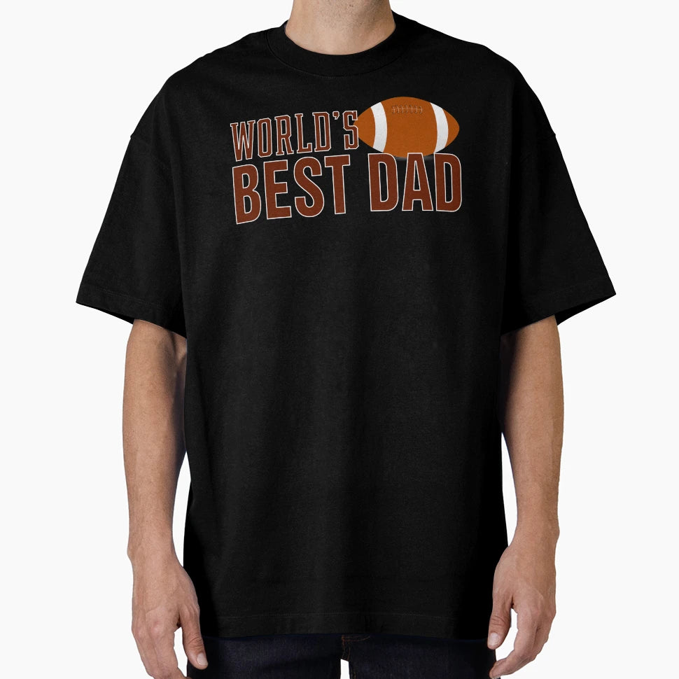 Simple Worlds Best Dad Typography T-Shirt - Minimalist Print Unisex - T-Shirt, Sweatshirt, Hoodie