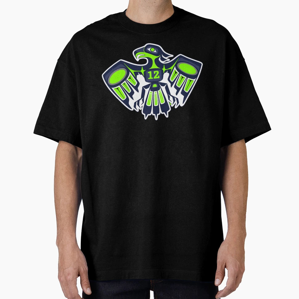 Totem Seahawk T-Shirt - Streetwear Style for Adults - T-Shirt, Sweatshirt, Hoodie