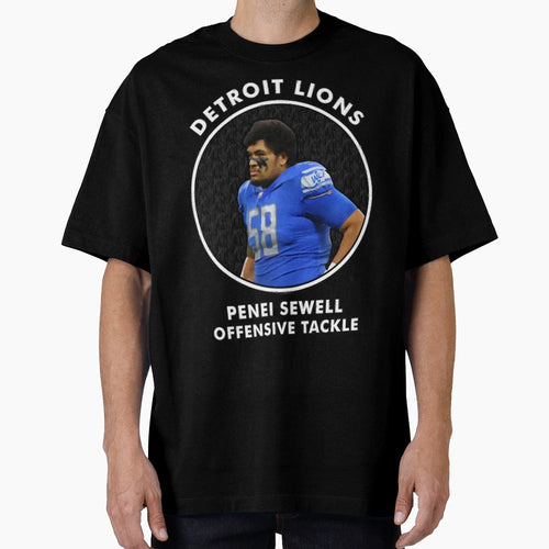 Penei Sewell Ot Detroit Lions T-Shirt - Custom Art Print Men Women - T-Shirt, Sweatshirt, Hoodie