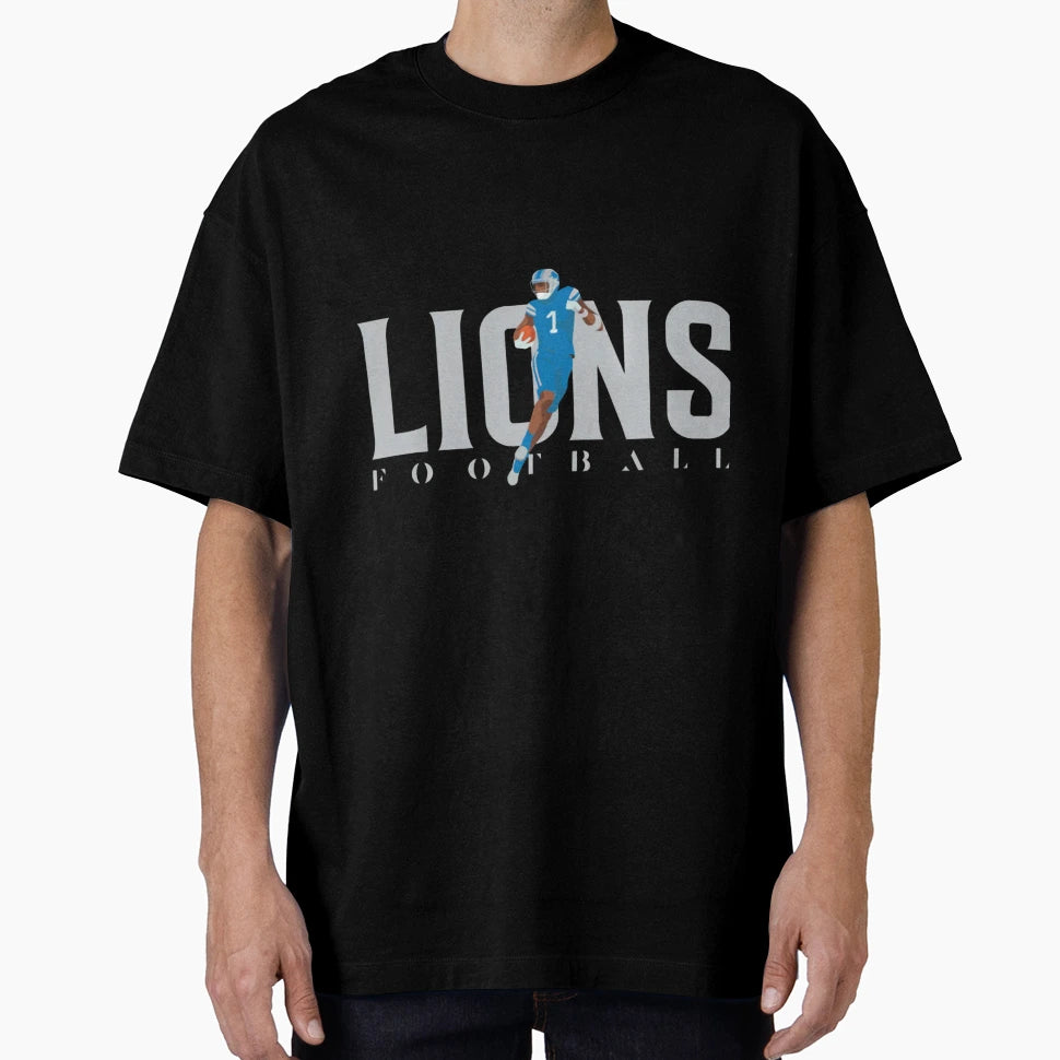 Football Detroit Lions T-Shirt - Custom Art Print Unisex - T-Shirt, Sweatshirt, Hoodie