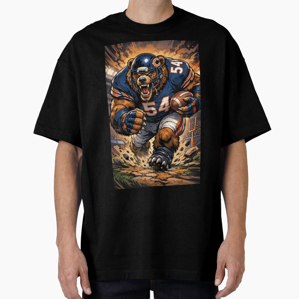 Chicago Football Attack Mode T-Shirt - Novelty Apparel Unisex - T-Shirt, Sweatshirt, Hoodie
