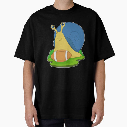 Snail American Football Sports T-Shirt - Minimalist Print Unisex - T-Shirt, Sweatshirt, Hoodie