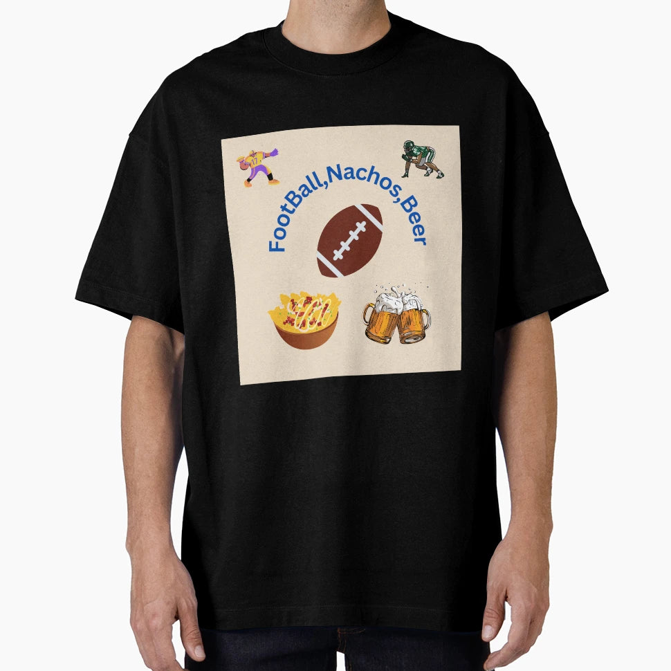 Football Nachos Beet T-Shirt - Casual Everyday Wear Men Women - T-Shirt, Sweatshirt, Hoodie